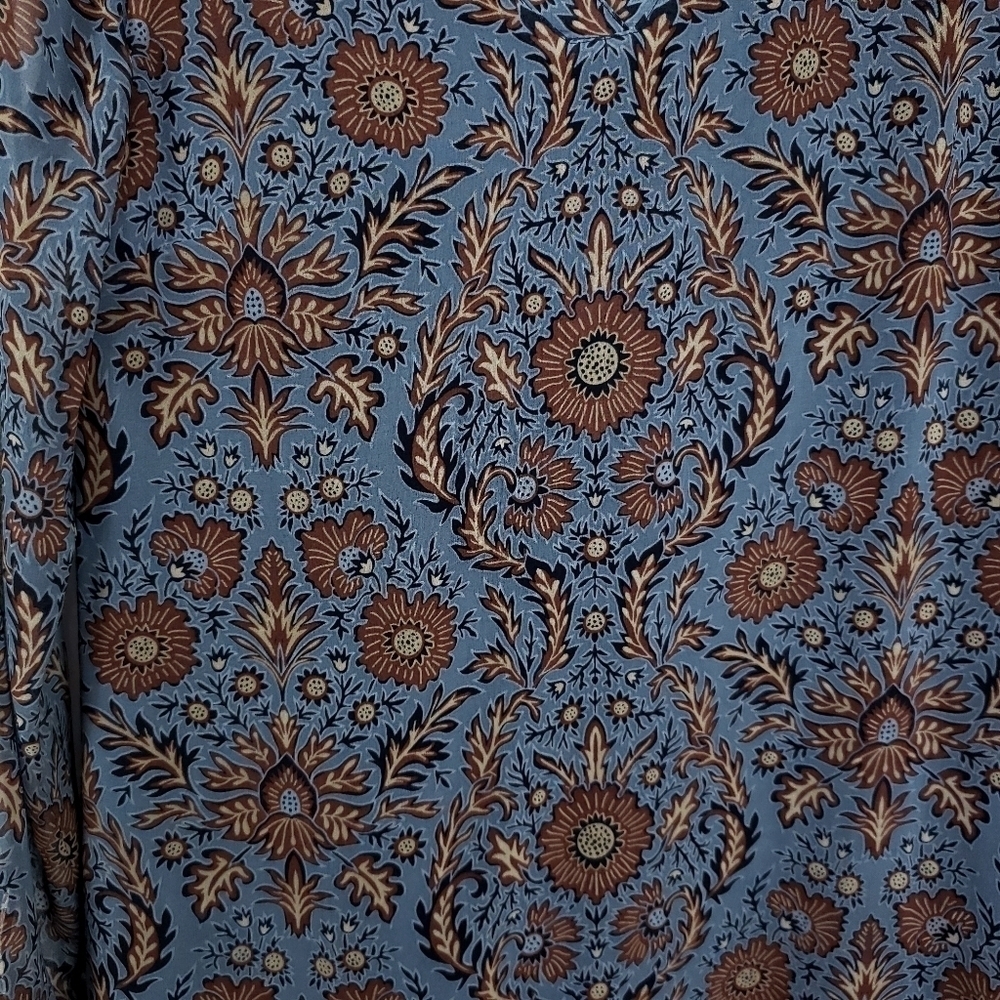 CAbi "Provincial Dress" V-Neck Long Sleeve Curved Hem szXS - Picture 7 of 10